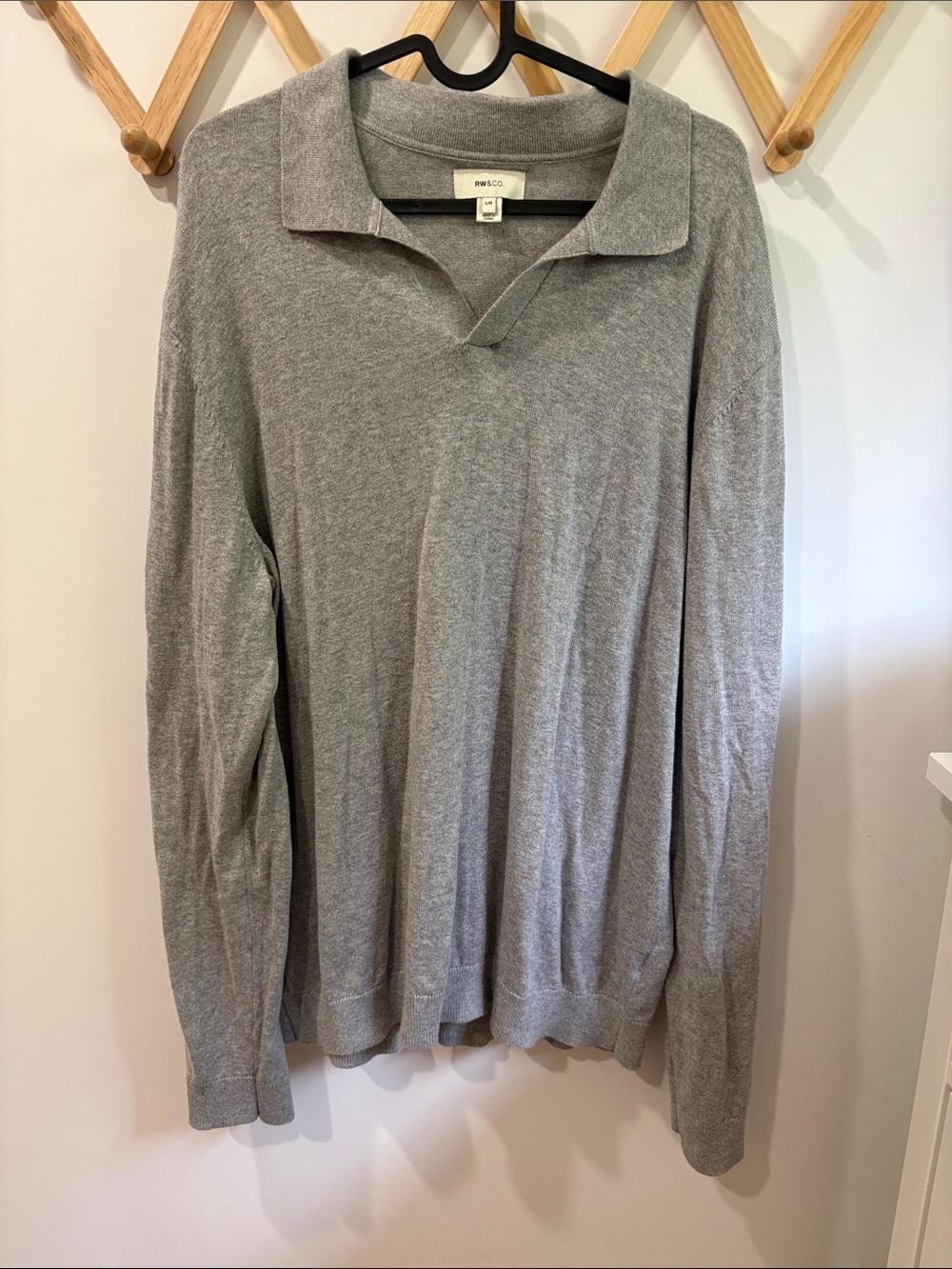 RW&CO long sleeved polo L